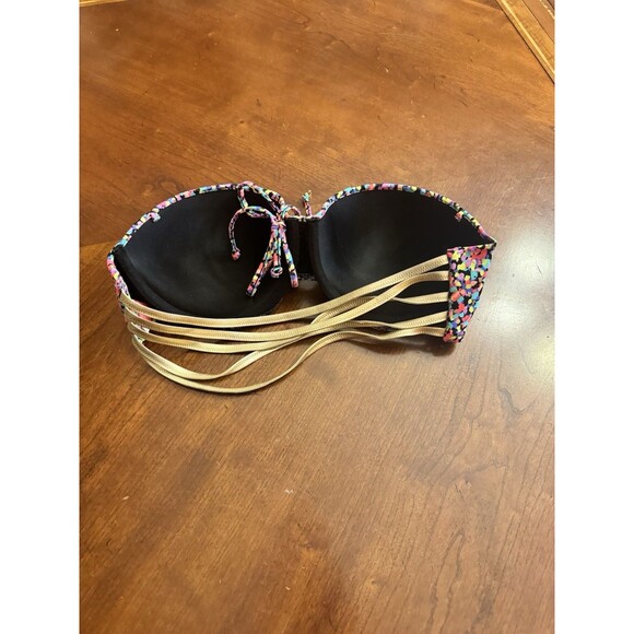 Victoria’s Secret Confetti Bikini Top Size 36D - Picture 4 of 6